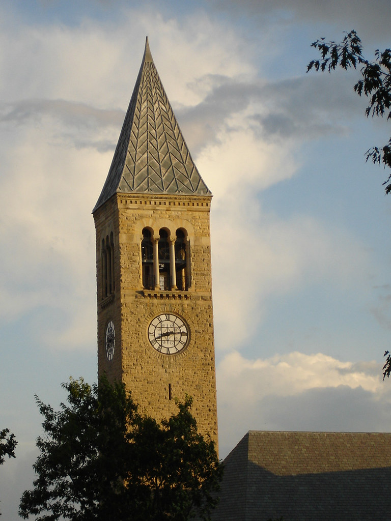 Cornell University clock tower Jeff Tonole Flickr