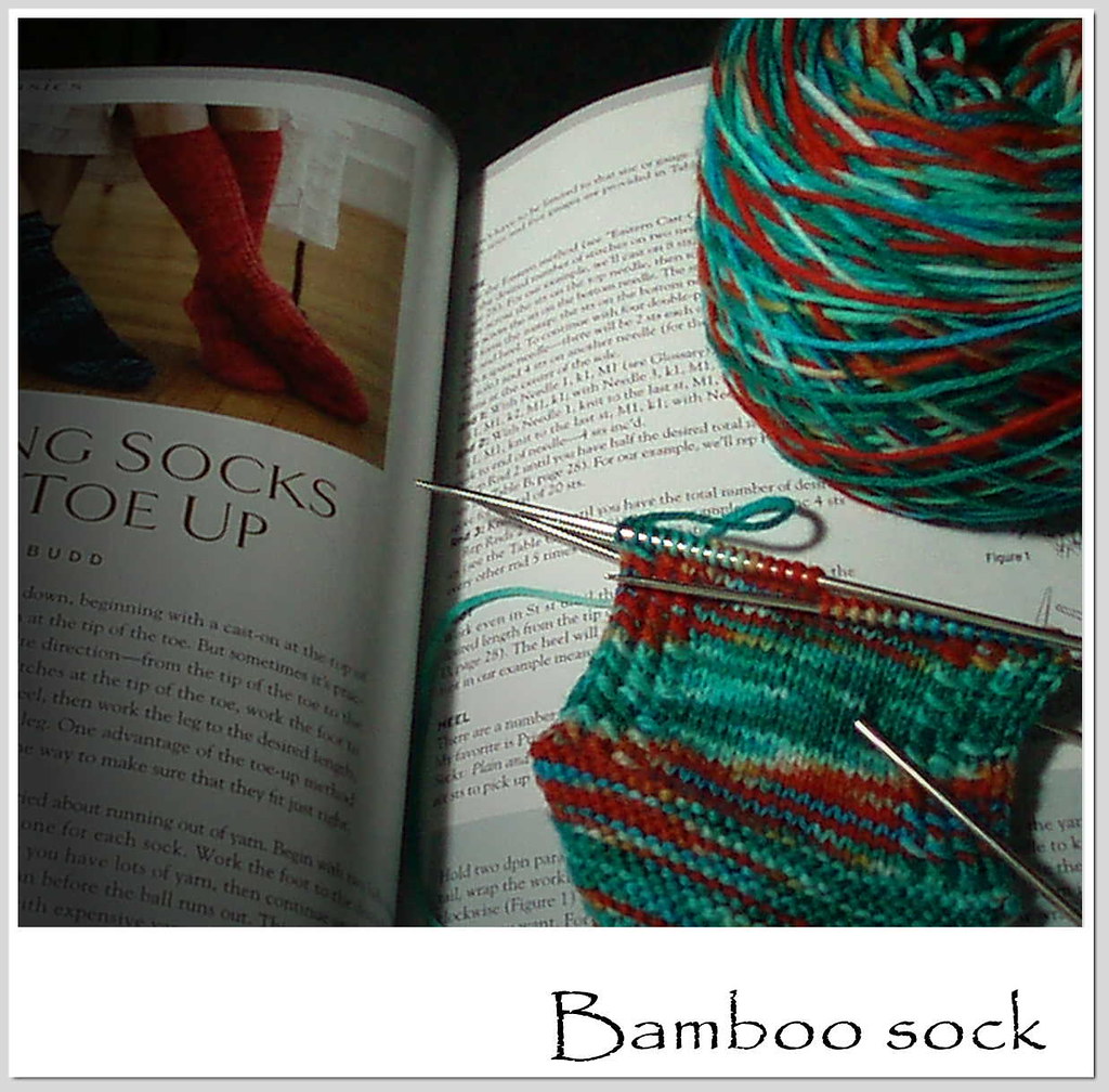 bamboo sock Yarn handdye (by me) knit picks sock yarn nee… Flickr