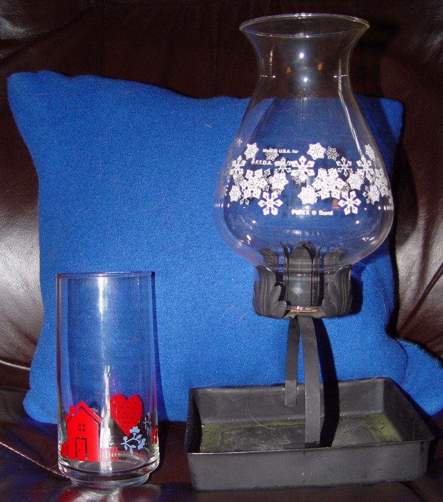 Corelle hometown glass, Pyrex hurricane candle Yay! I Foun… Flickr