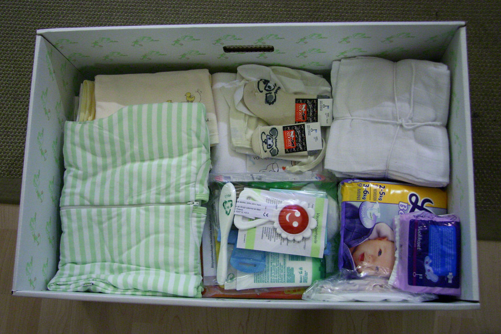 More maternity package contents Unpacking the Finnish "mat… Flickr