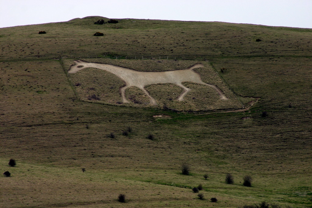 White Chalk Horse There are horses like this carved into t… Flickr