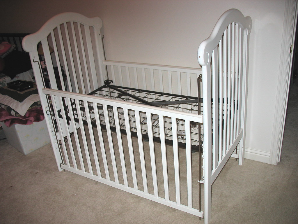 Crib White Child Craft crib (wood). Comes with spring bott… Flickr