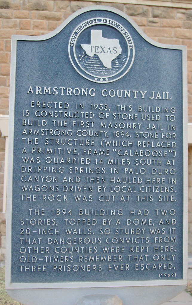 Armstrong County Jail Marker (Claude, Texas) Located in fr… Flickr