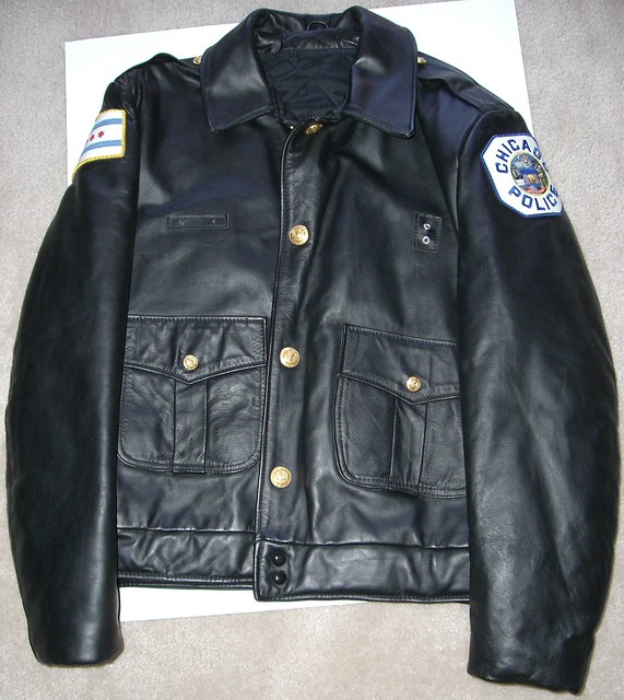 Chicago Police leather jacket a photo on Flickriver