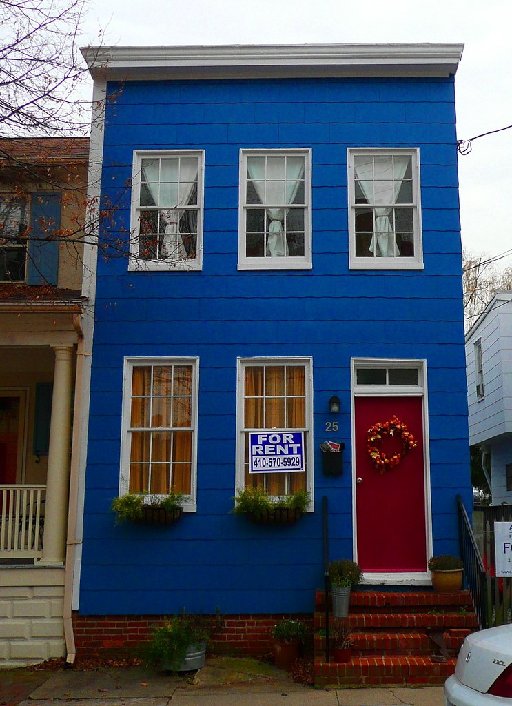 Annapolis, MD Blue House Red Door Downtown Annapolis surro… Flickr