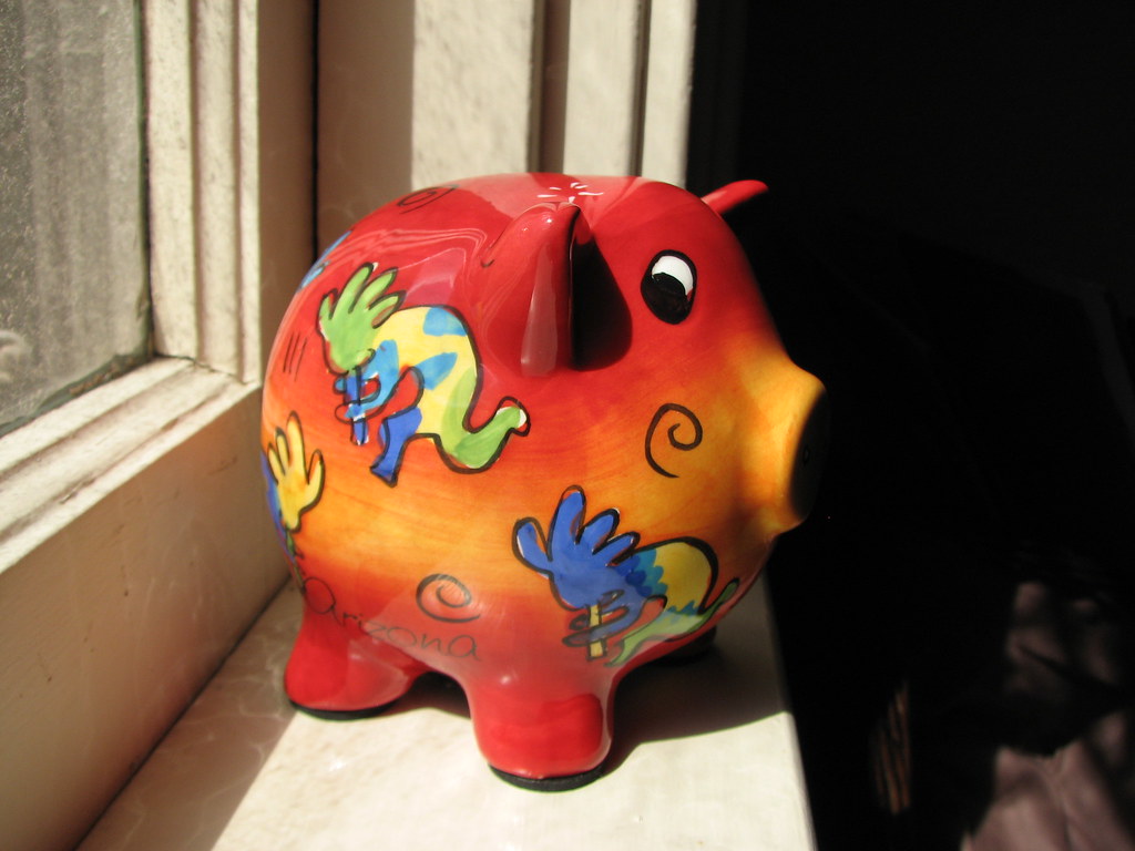 piggy bank Gift from S.&L.J. Inga Munsinger Cotton Flickr