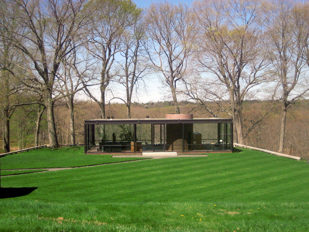 Modernist Glass House I was lucky enough to visit the Phil… Flickr