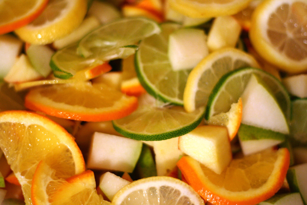 juicy fruit cutup fruit for sangria Debbie R Flickr