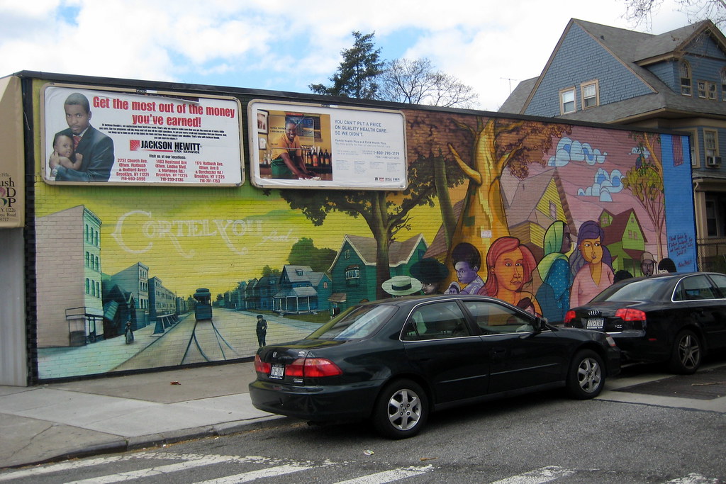 NYC Brooklyn Flatbush Cortelyou Road mural The Courte… Flickr