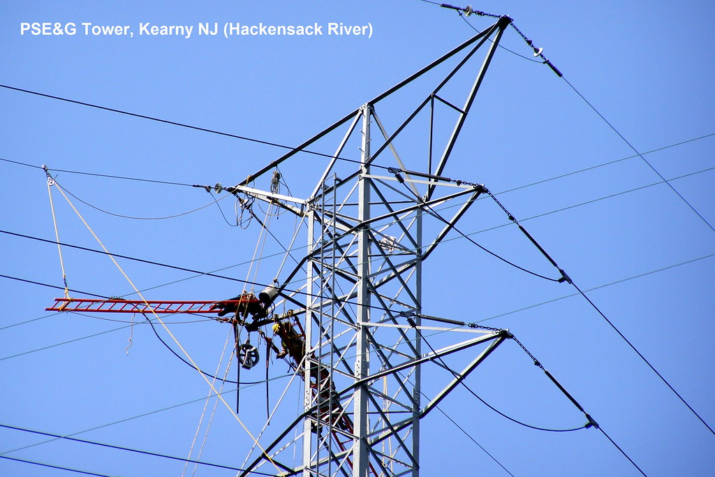 Hackensack River (Linemen working on a PSEG High Voltage T… Flickr
