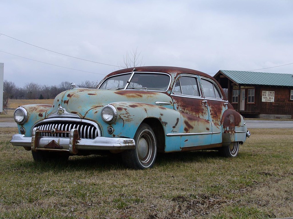 Old Car An old car near Top Hat in Foyil, Oklahoma. Kevin Flickr