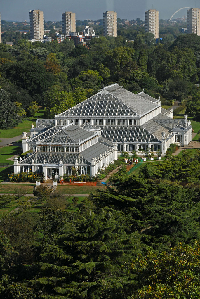 Kew greenhouse from the Pagoda mjostodd Flickr