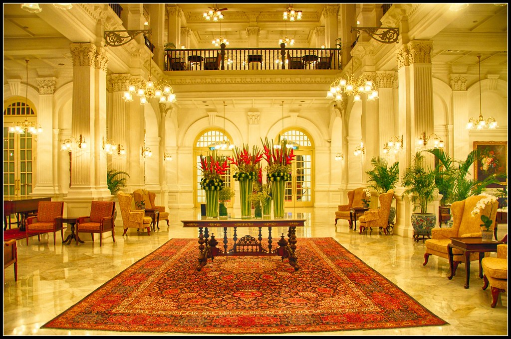 Raffles Hotel Lobby Raffles Hotel Lobby, Singapore Eustaquio Santimano Flickr