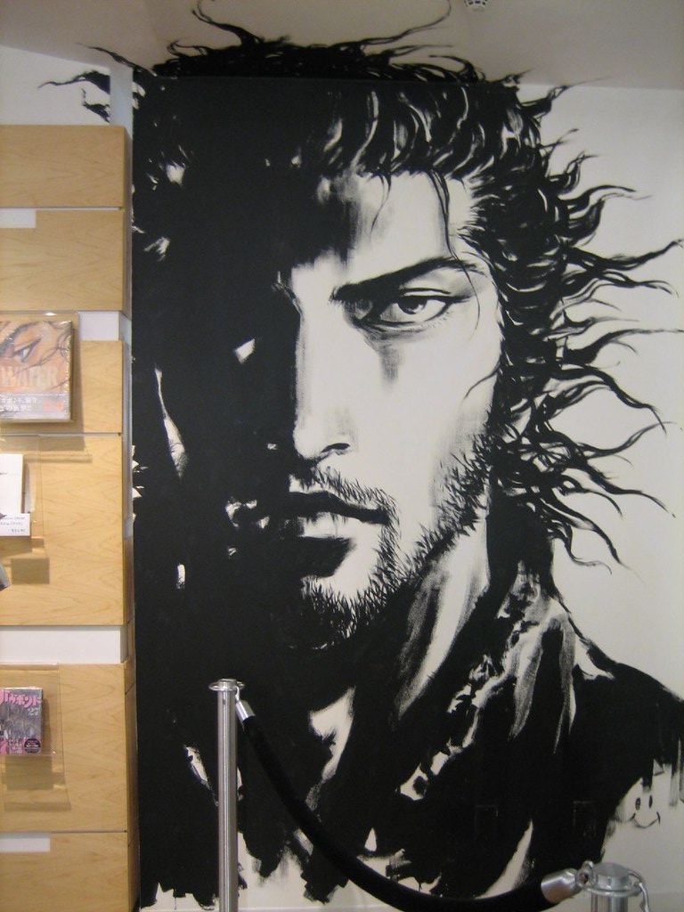 Kinokuniya real Vagabond painting! For all you Otaku out… Flickr