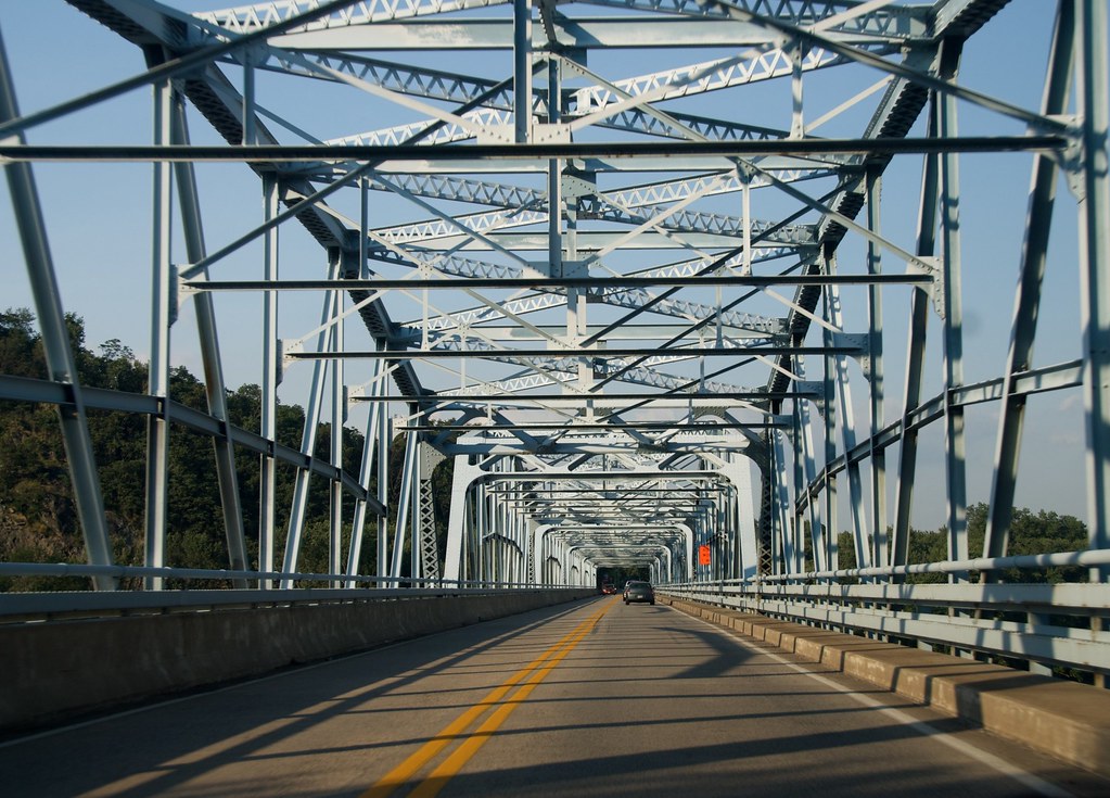 Potomac Bridge Shadows Crossing the Potomac River from Lou… Flickr