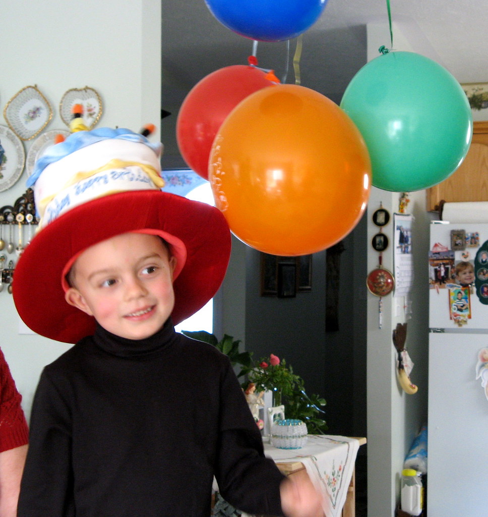 Jackson and his birthday balloons Andrea_44 Flickr
