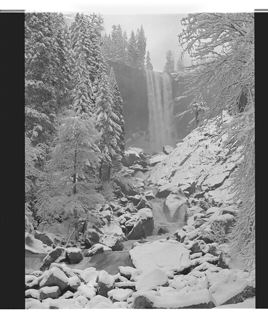 vernal_snow Vernal Falls in the snow Dave and Jill Lawrence Flickr
