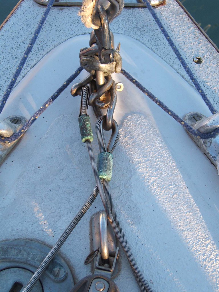 Bow end attachment point for Jackstay This looks a little … Flickr