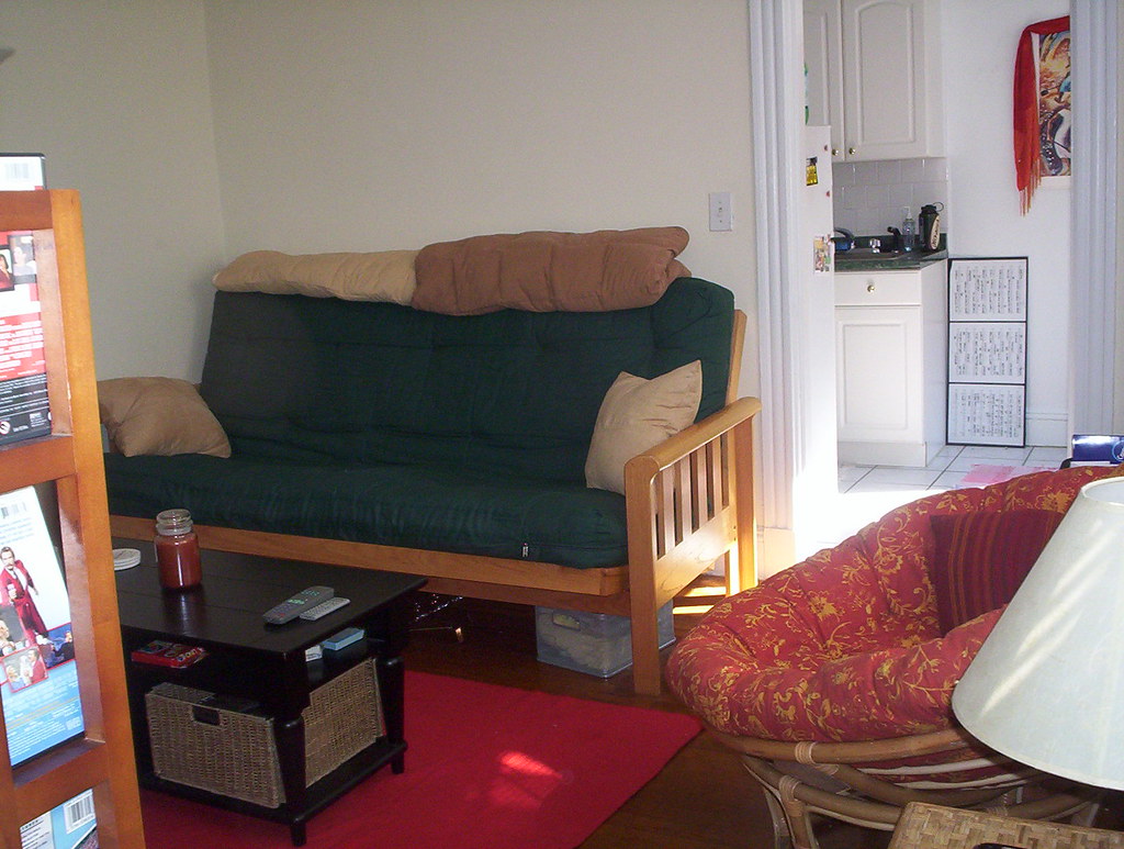 Living room We've since purchased a navy corduroy futon co… Flickr