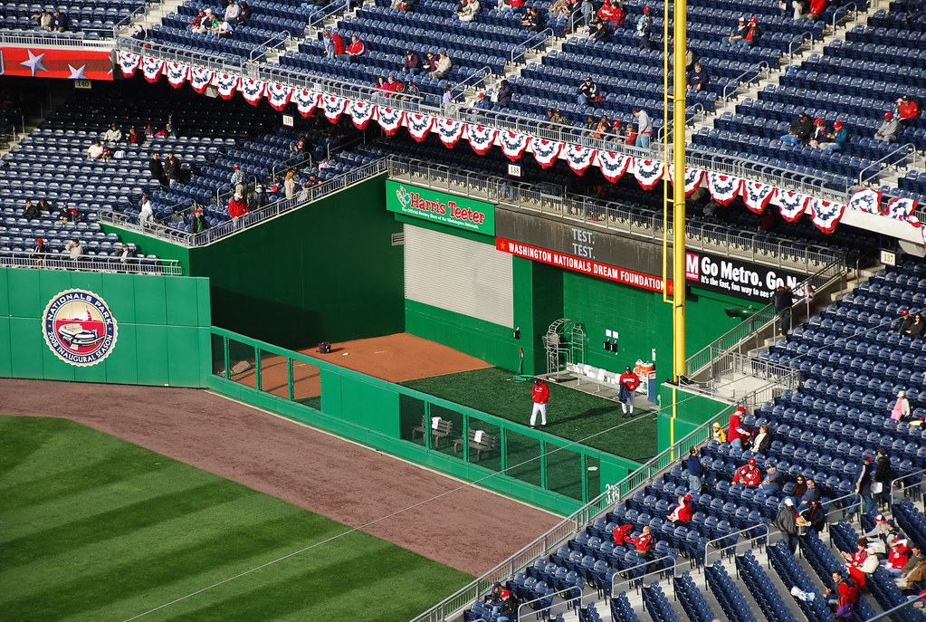 Nats bullpen Exhibition game at Nationals Park, Washington… Flickr