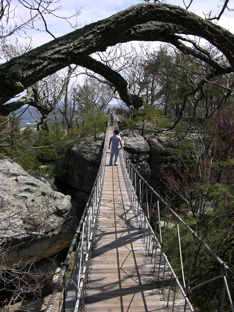 Swinging Bridge Rock City Swinging rope bridge at Rock Ci… Flickr