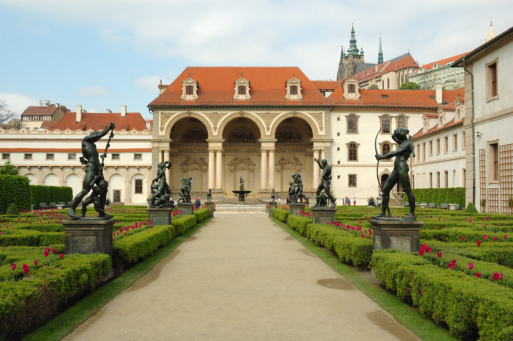 Wallenstein Gardens, Prague The loggia and statues of Gree… Flickr