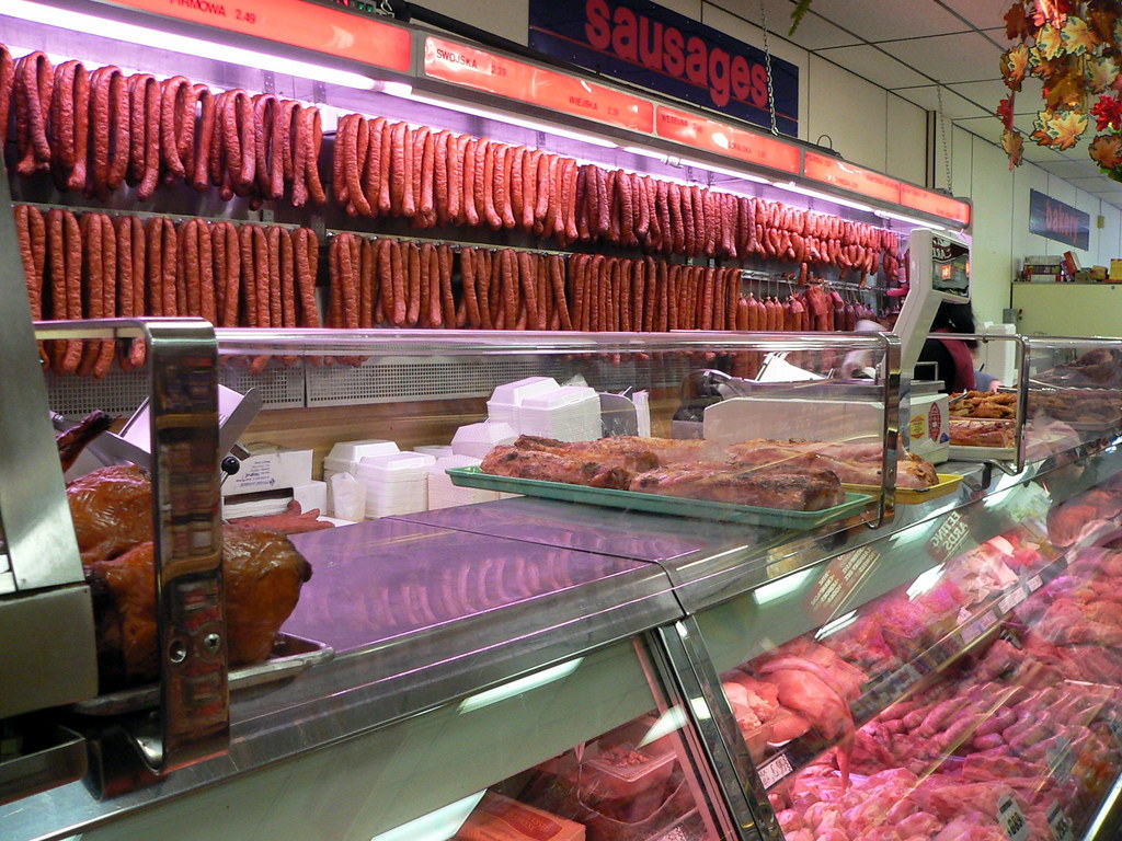Sausages in a Polish Deli in Chicago Lee Coursey Flickr