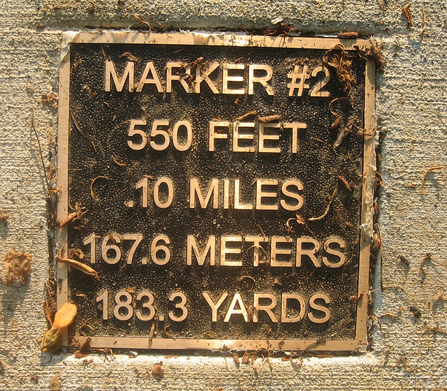 Merry Oaks School trail marker The paved trail around the … Flickr