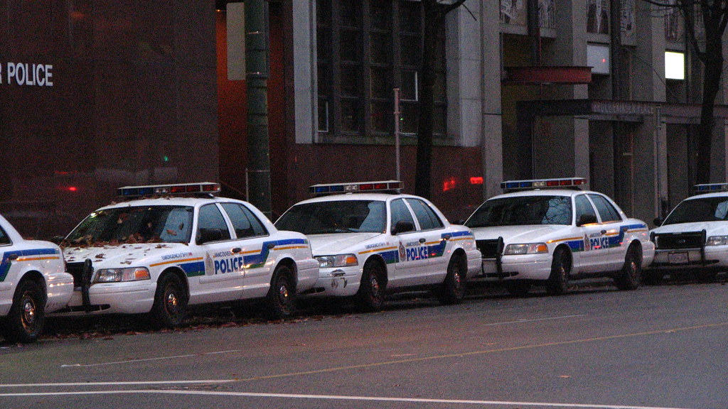bumper to bumper Vancouver Police Department on Main Stree… Mike W. Flickr