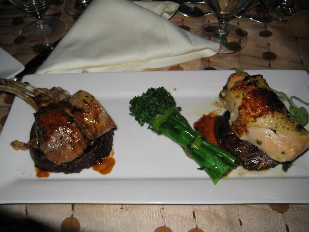 main dish aka (duet plate) rack of lamb avec pomme galette… Flickr