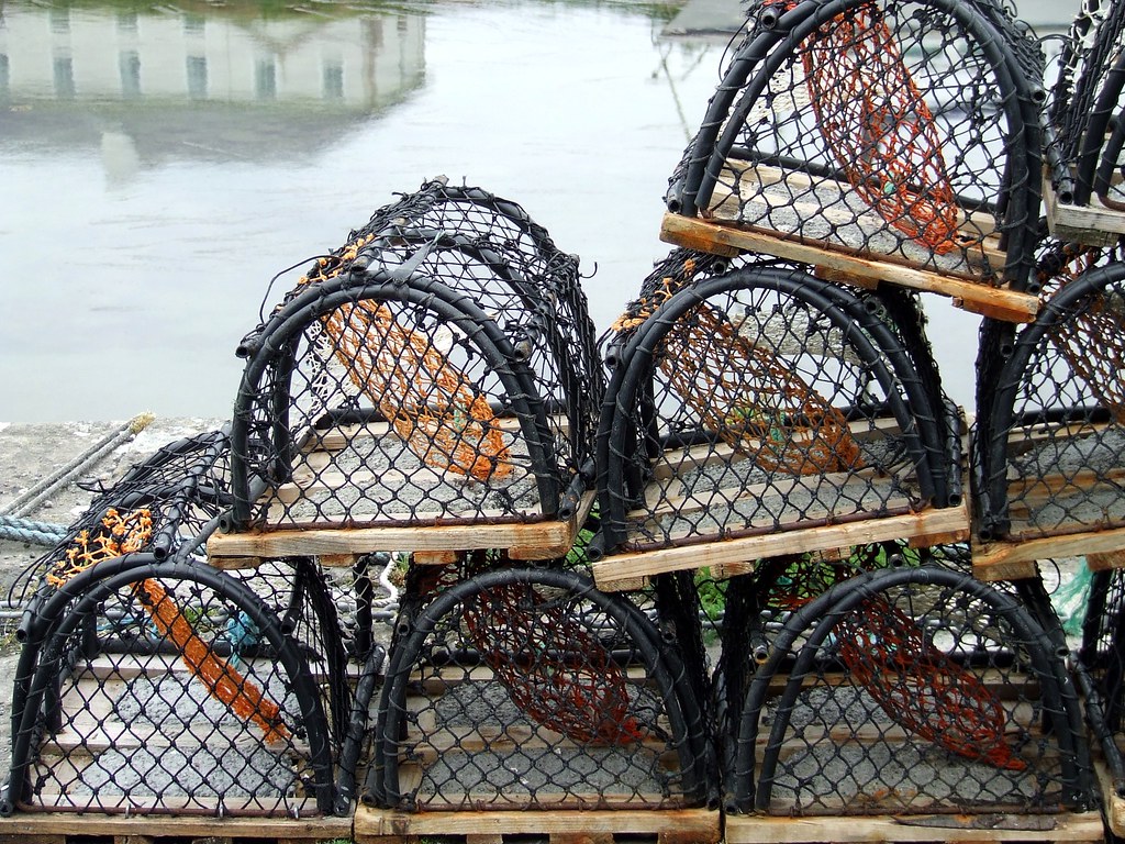Lobster net Lobster pots MATT LAMING Flickr