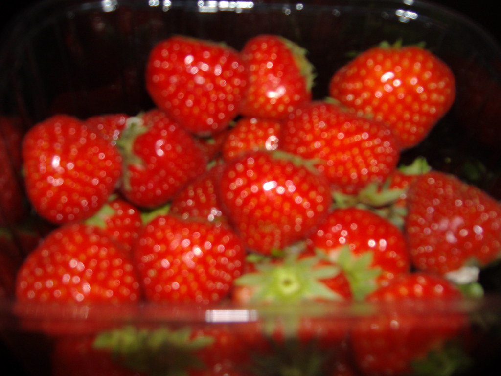 Plastic Strawberries I would buy fresh strawberries from t… Flickr