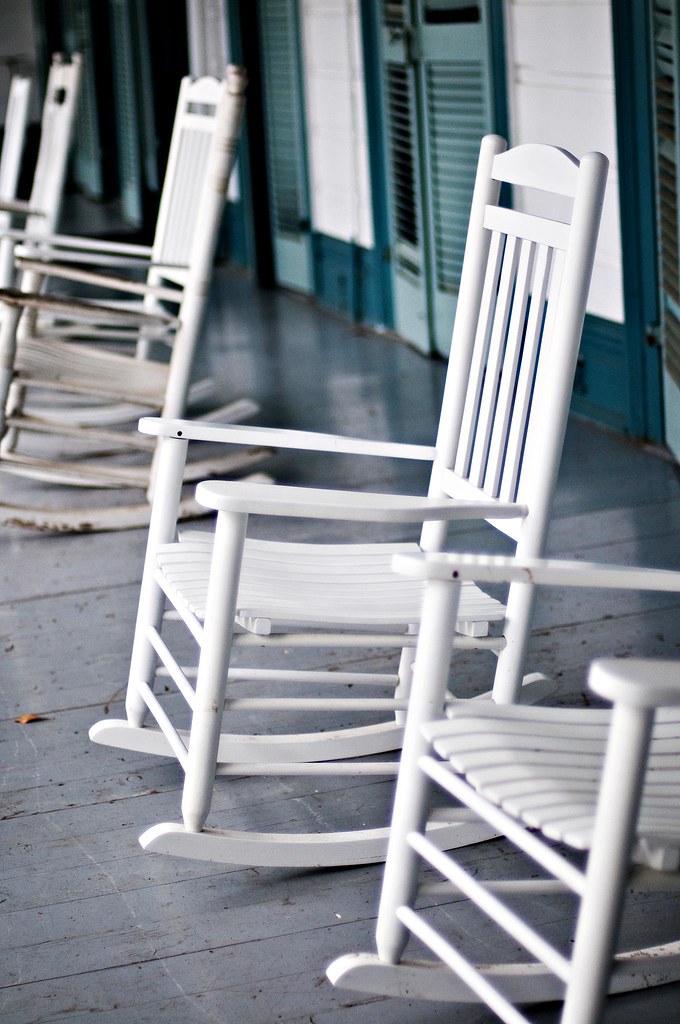 Rocking Chairs Supposeably these will rock on their own bu… Flickr