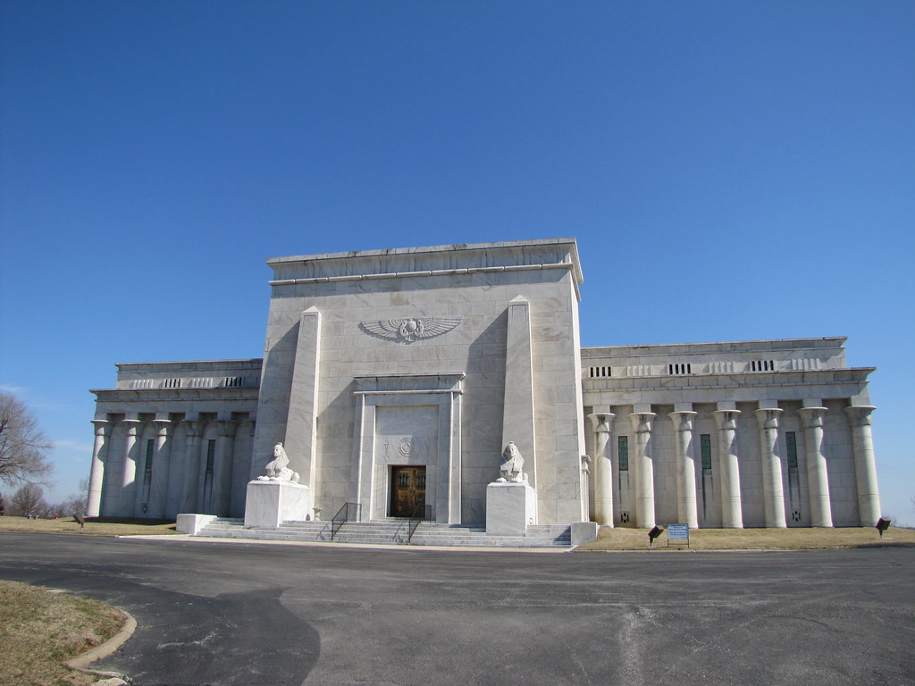 Mt. Moriah mausoleum At Mt. Moriah Cemetery, south Kansas