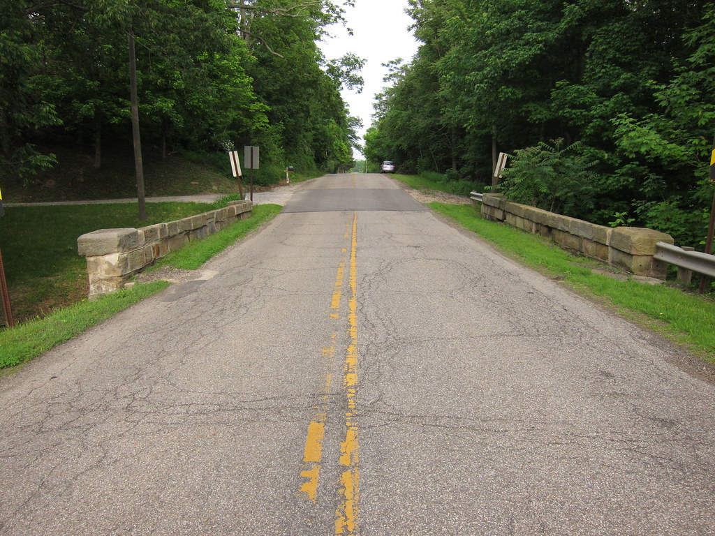 The National Road in Ohio The last stone bridges on the westbound road