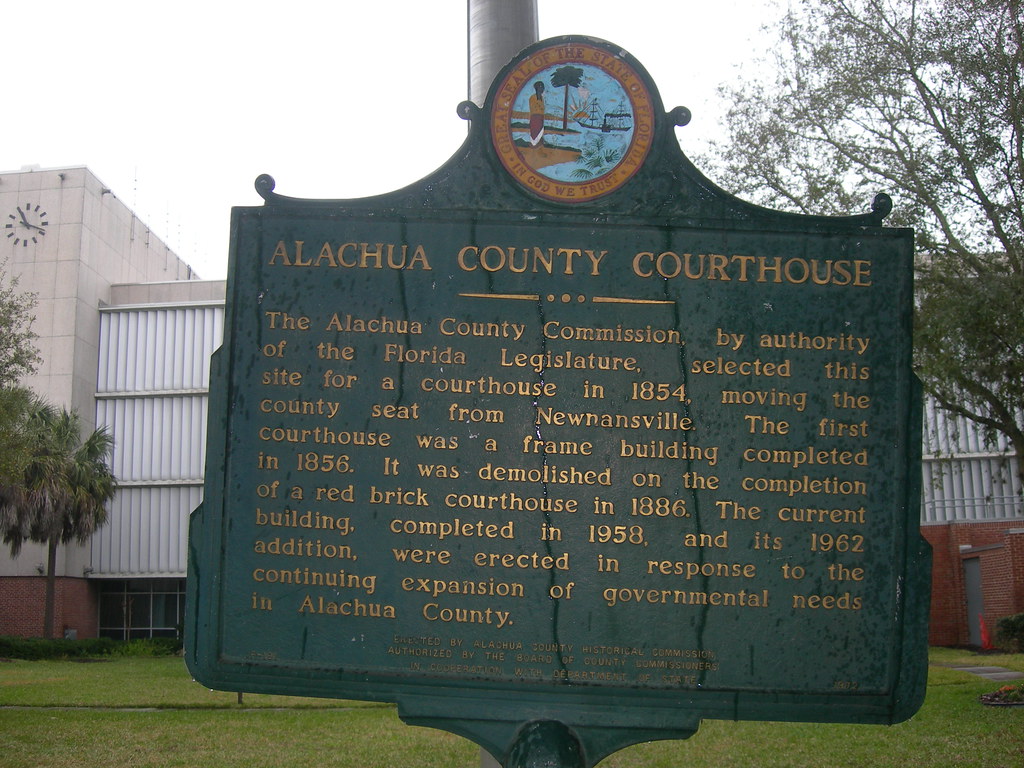 Alachua County Court House Marker Gainesville, Florida Loc… Flickr