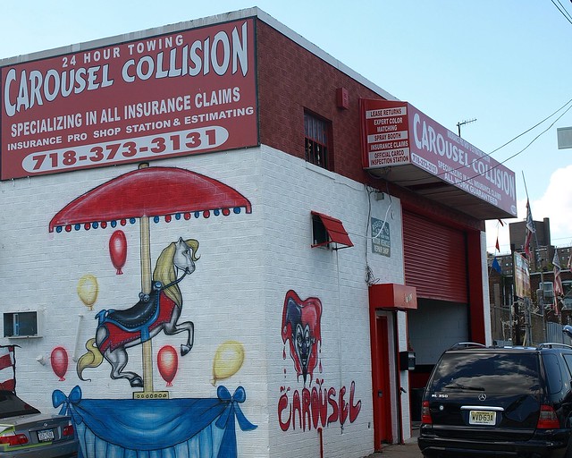 Carousel Collision Auto Body Shop, Coney Island, Brooklyn New York City a photo on Flickriver