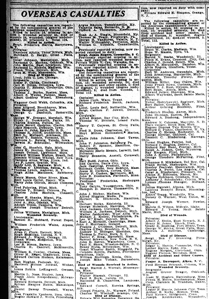 Foster A. Davenport, William C. Littleton, E. D. Shaw WWI Flickr