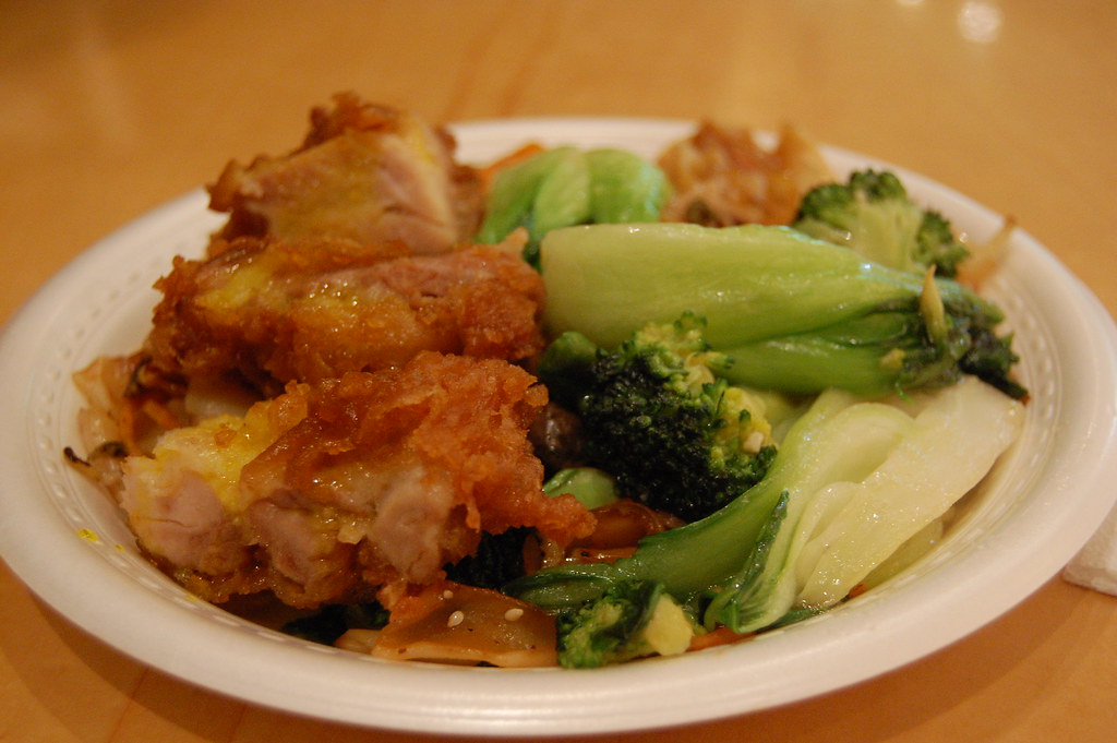 Hot Plate Chinese Food I had lemon chicken and mixed veget… Flickr