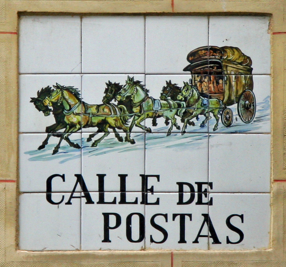 Street sign in Madrid Modern Madrid has conventional, bori… Flickr