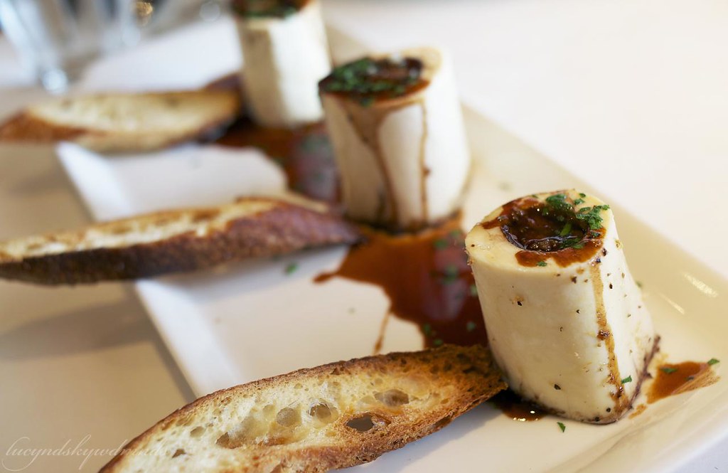 Bone marrow with bordelaise Too large a portion, too rich,… Flickr