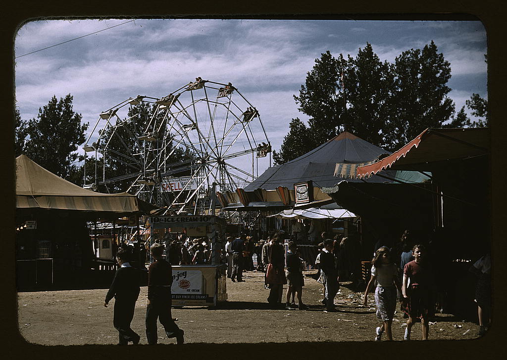 Side shows at the Vermont state fair, Rutland (LOC) Flickr