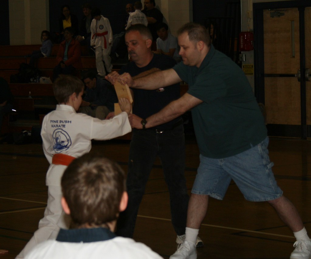 046 DJ breaks a board at a Karate Tournament at Pine Bush … Flickr
