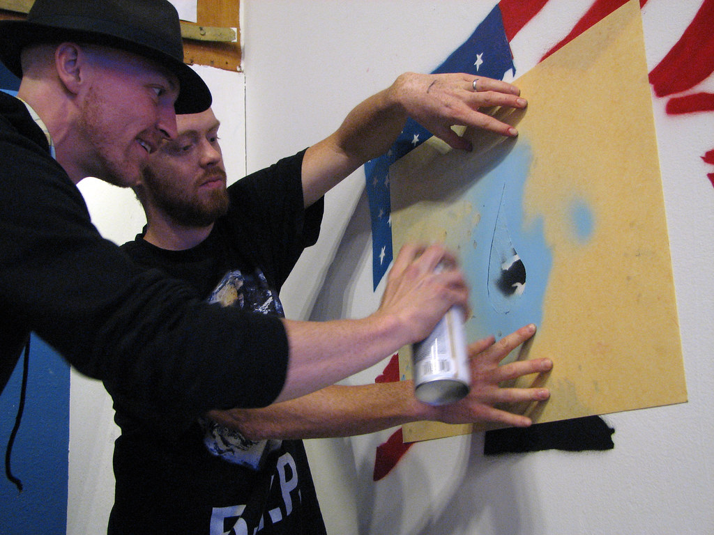 Graffiti Research Lab & the U.S. Dept. of Homeland Graffit… Flickr