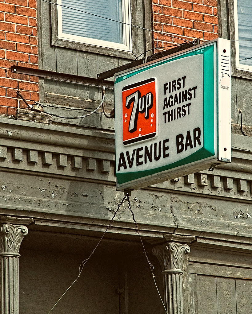 Avenue Bar Columbus, Nebraska on the LH. Marion Brite Flickr