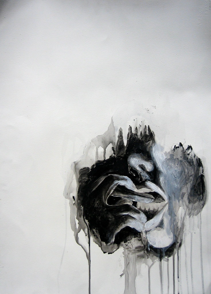 spring 2007 b+w painting littlelovelylittlefool Flickr