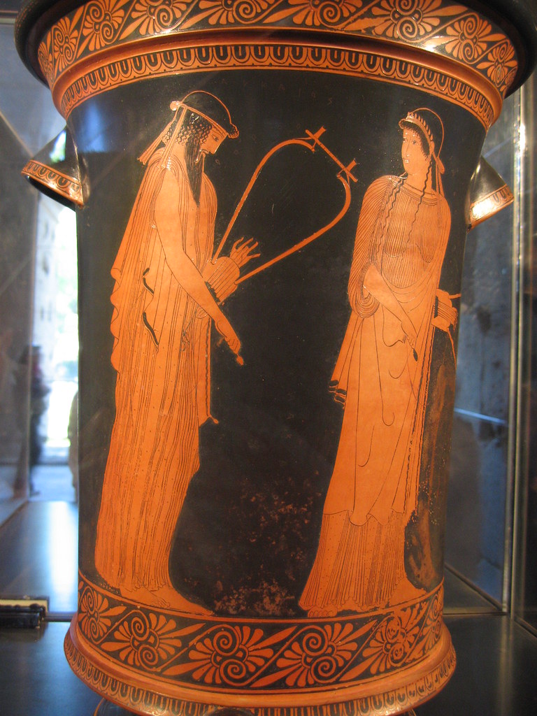 Sappho and Alceus Redfigure vase painting, 470460 BCE Jason