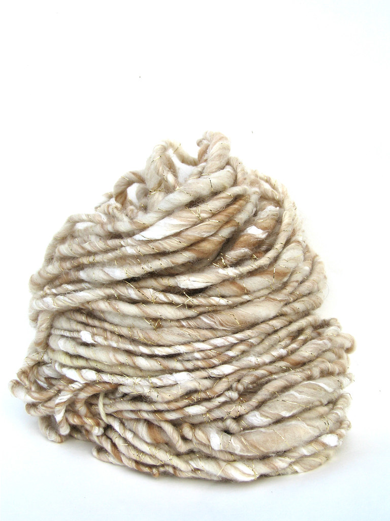 COLORBOMB 'Straw Into Gold' Spiralosity™ handspun yarn Flickr
