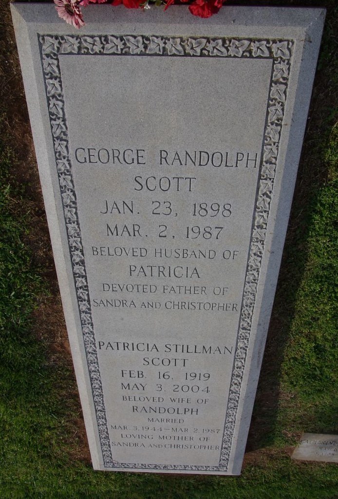 Elmwood Cemetery Scott, Randolph (1987) Grave marker for … Flickr