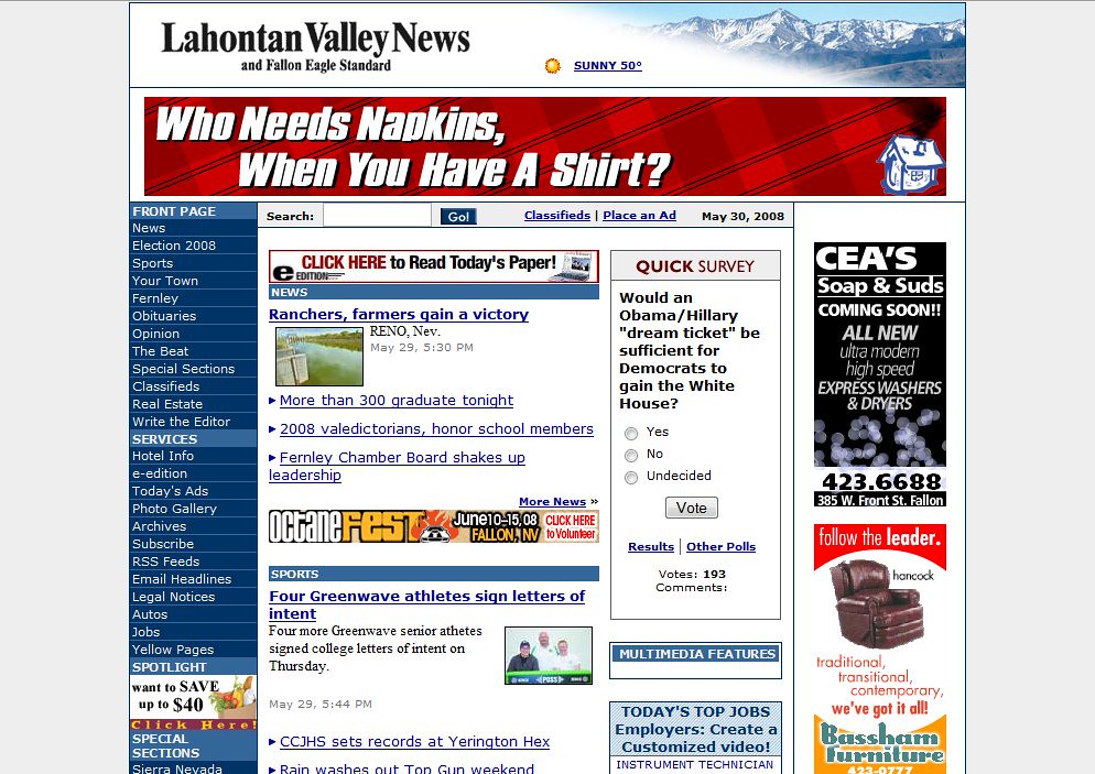 20080530 Lahontan Valley News Screenshot www.lahontanval… Flickr